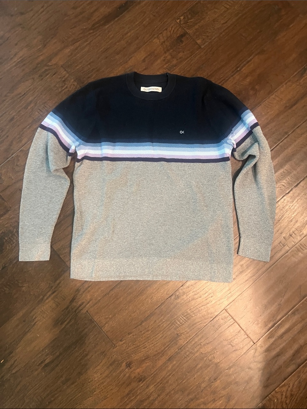 Outerknown Colorblock Long Sleeve Crewneck  - Medium EUC